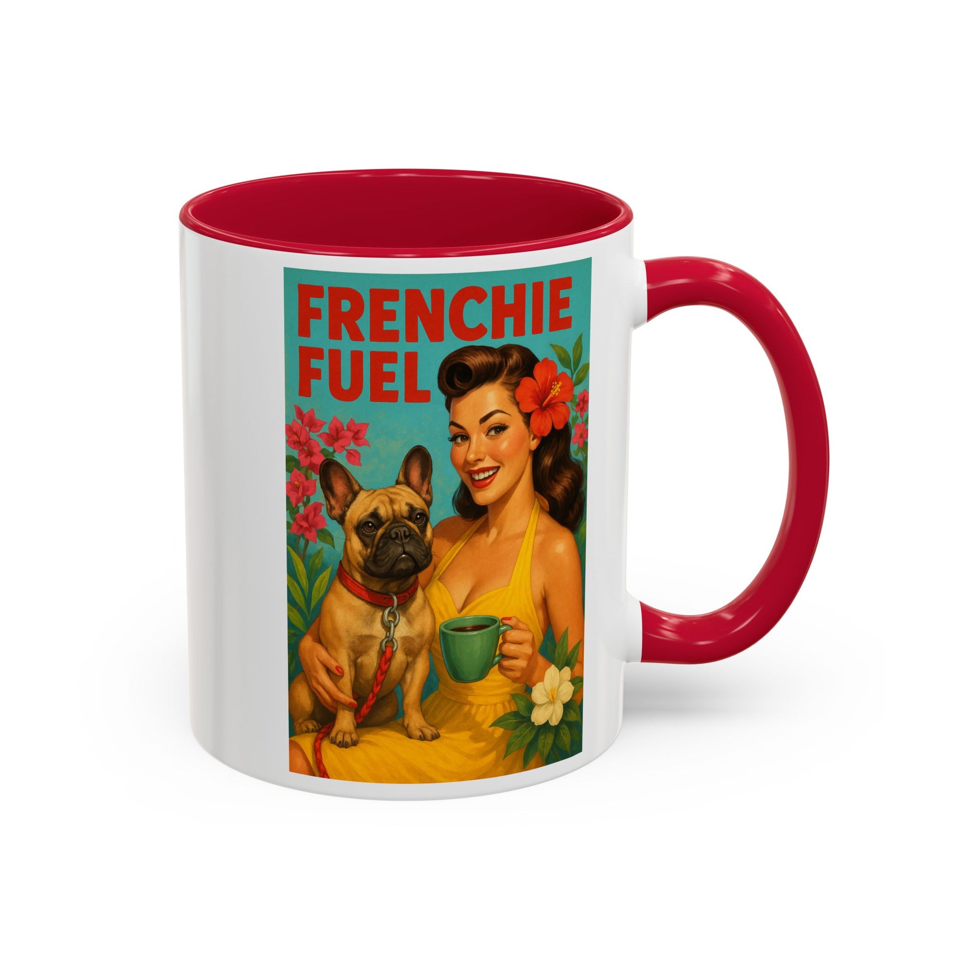 Vibrant Vintage Mug Collection, Colorful Coffee Cups, Gift for Dog Lovers, Kitchen Decor, Retro Art Mugs