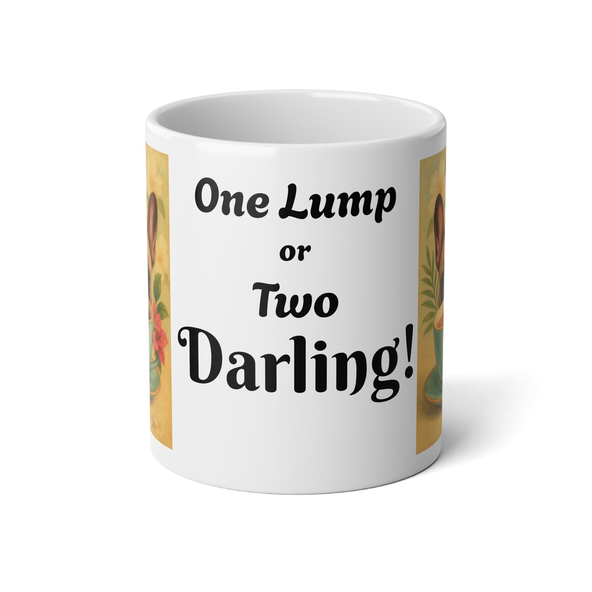Frenchie Lover Jumbo Mug, 20oz - Tea Coffee Cup, French Bulldog Gift, Cute Dog Lover Present, Oversized Drinkware